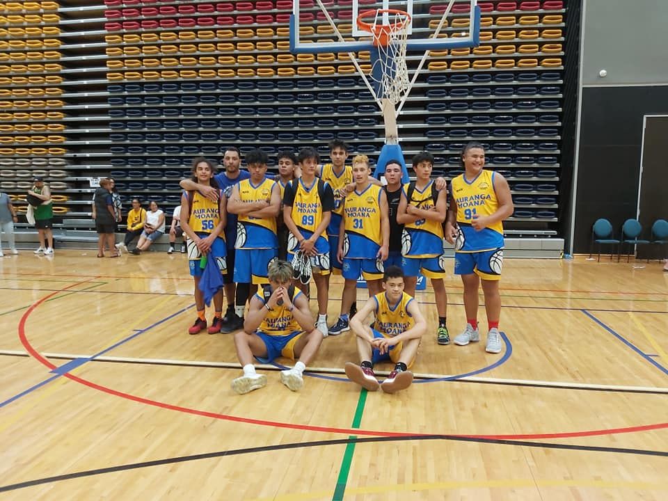 A Te Maru o Mauao team on court at the national tournament